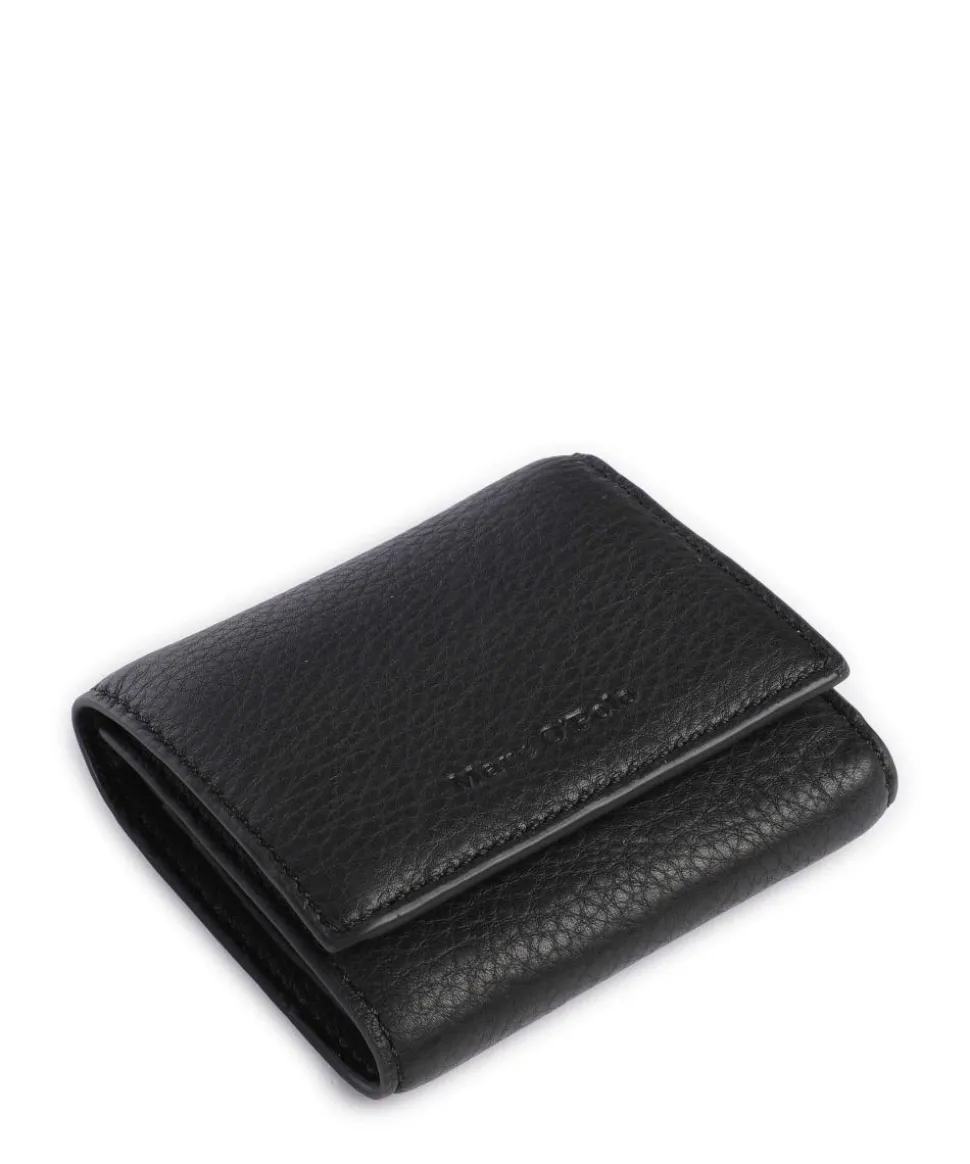 Judis Geldbörse genarbtes Leder schwarz