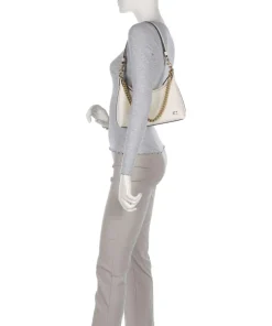 Juliet 25 Schultertasche Rindsleder weiß