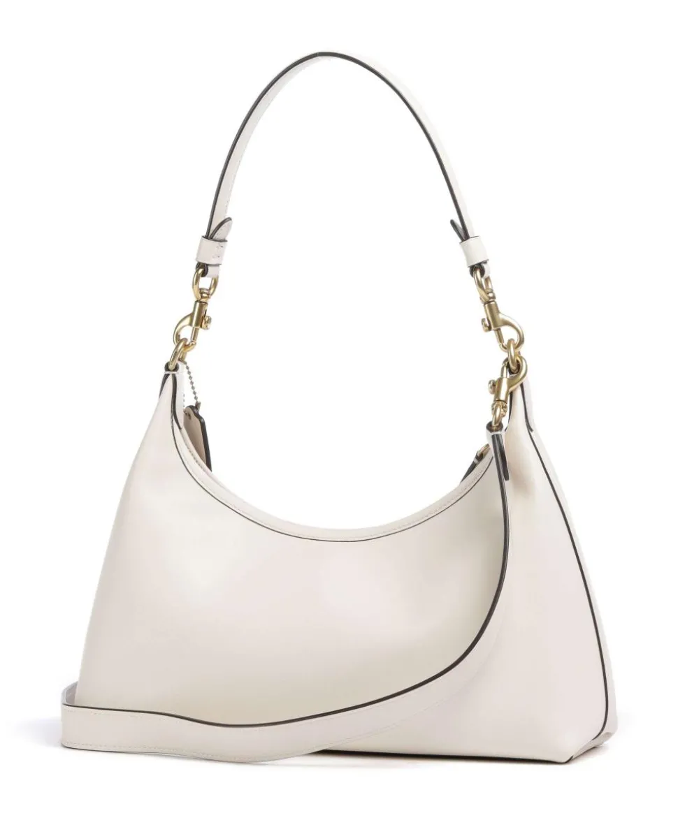 Juliet Schultertasche fein genarbtes Leder elfenbein