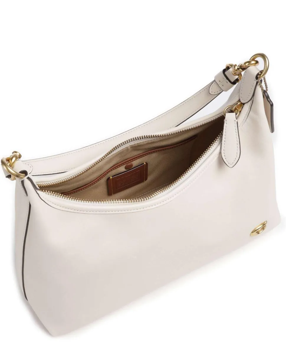 Juliet Schultertasche fein genarbtes Leder elfenbein