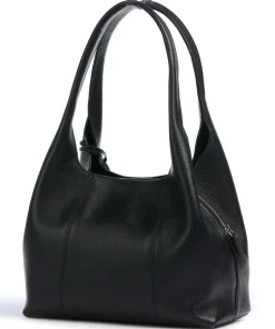 Juliette Beuteltasche genarbtes Rindsleder schwarz