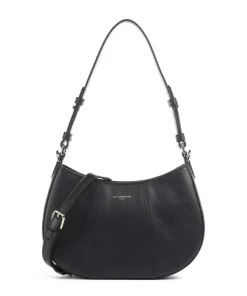 Juliette Schultertasche genarbtes Rindsleder schwarz