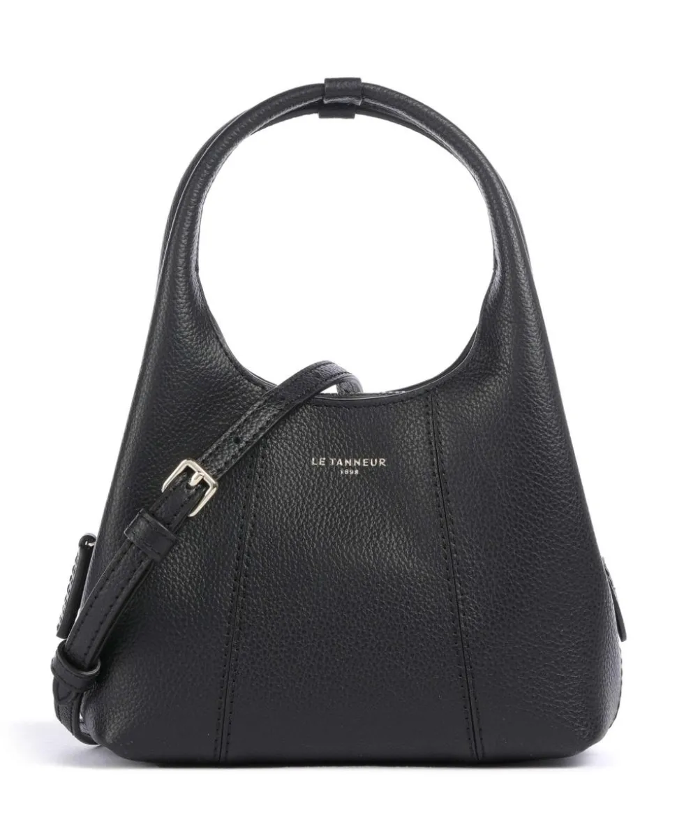 Juliette Umhängetasche genarbtes Rindsleder schwarz