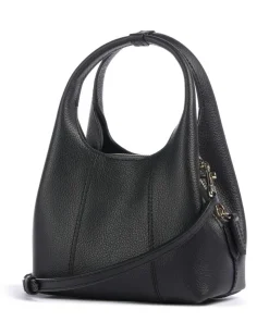 Juliette Umhängetasche genarbtes Rindsleder schwarz