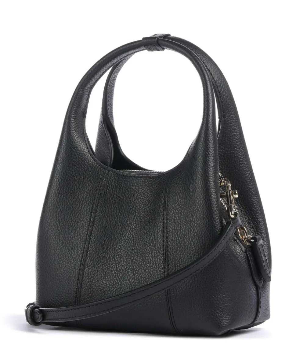 Juliette Umhängetasche genarbtes Rindsleder schwarz