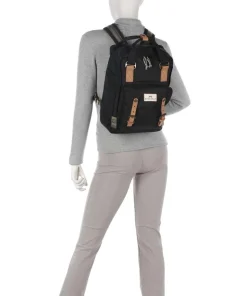 Jungle Macaroon Jungle Backpack Rucksack 14″ recyceltes Nylon schwarz