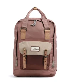 Jungle Macaroon Large Rucksack 15″ recyceltes Nylon altrosa