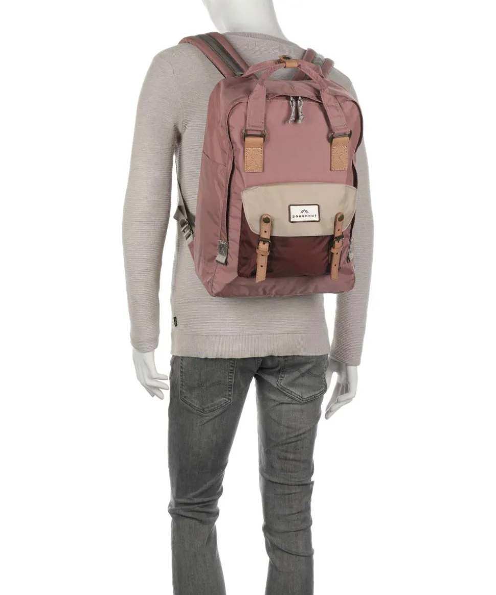 Jungle Macaroon Large Rucksack 15″ recyceltes Nylon altrosa