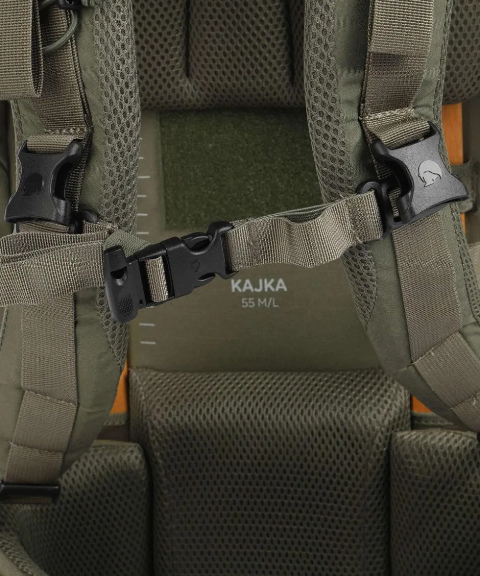 Kajka 55 M/L Trekkingrucksack Vinylon, recyceltes Polyamid grün