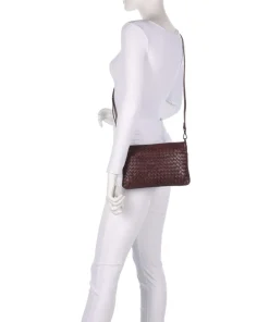 Karima Umhängetasche fein genarbtes Rindsleder bordeaux