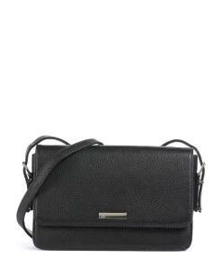 Karlie Umhängetasche genarbtes Rindsleder schwarz