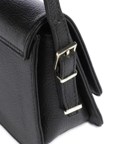 Karlie Umhängetasche genarbtes Rindsleder schwarz