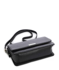 Karlie Umhängetasche genarbtes Rindsleder schwarz