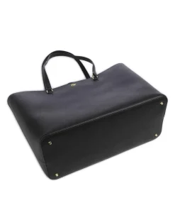 Karly Large Shopper fein genarbtes Rindsleder schwarz