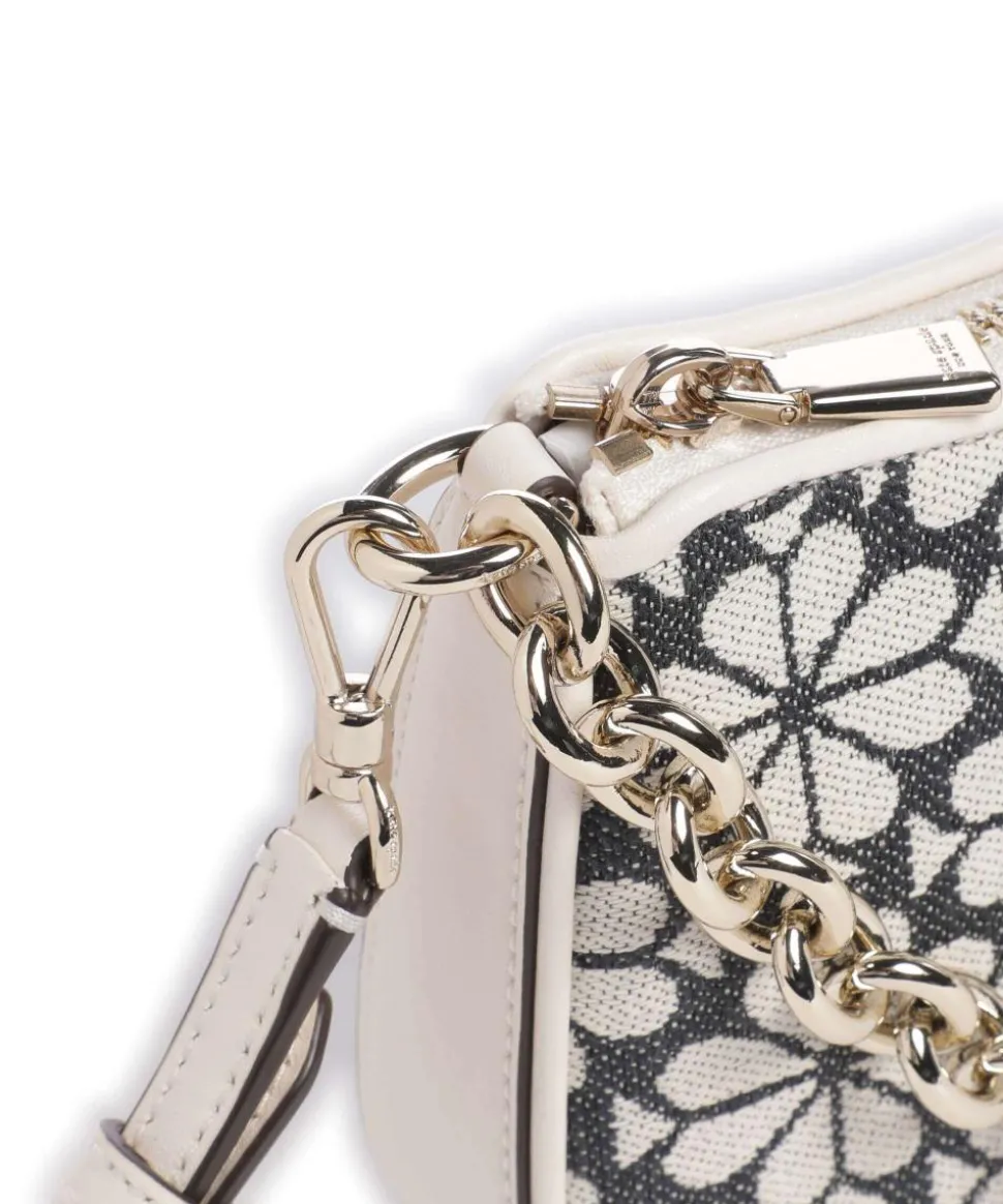 Katy Umhängetasche Textil, fein genarbtes Rindsleder grau/beige