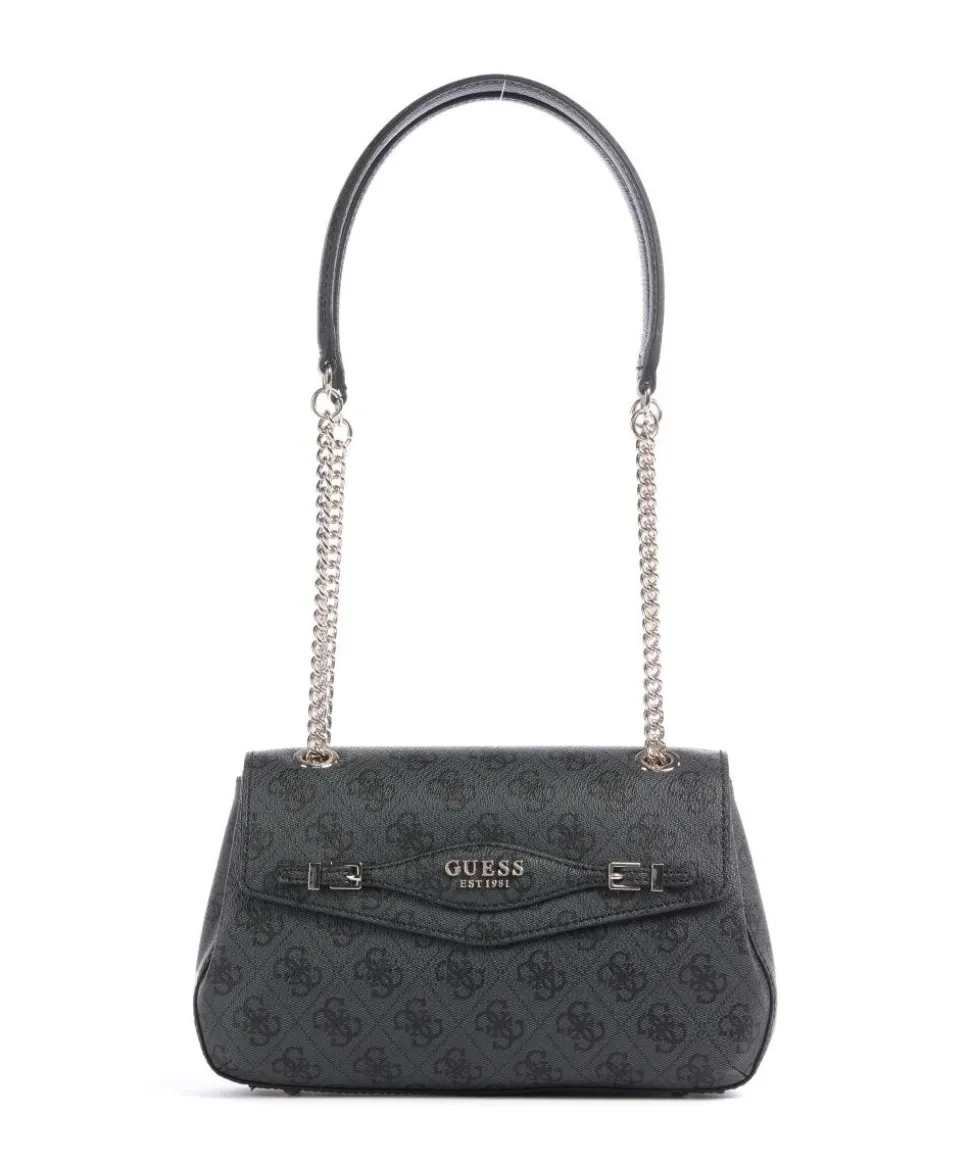 Katya 4G Logo Schultertasche Lederimitat anthrazit