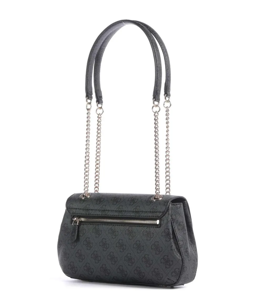 Katya 4G Logo Schultertasche Lederimitat anthrazit