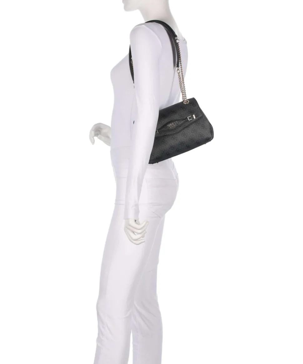 Katya 4G Logo Schultertasche Lederimitat anthrazit