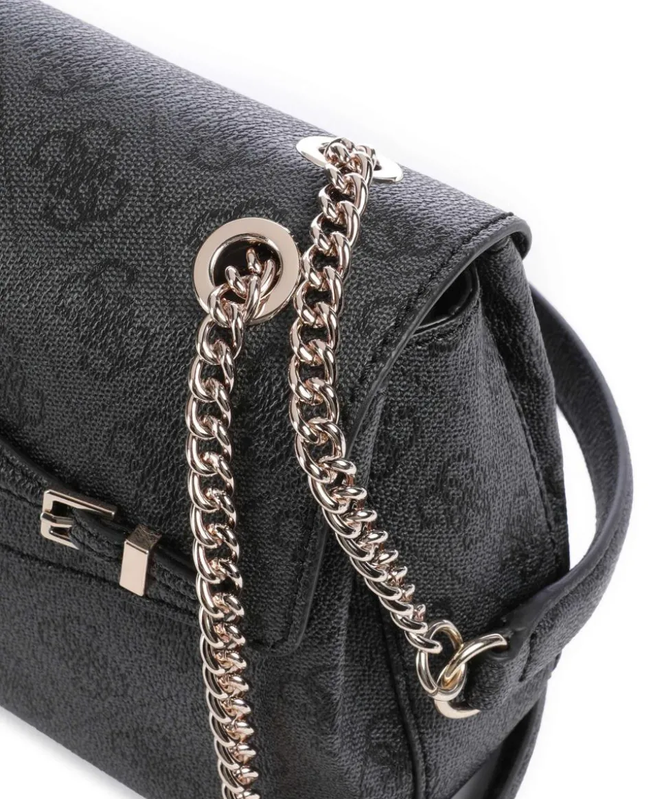 Katya 4G Logo Schultertasche Lederimitat anthrazit