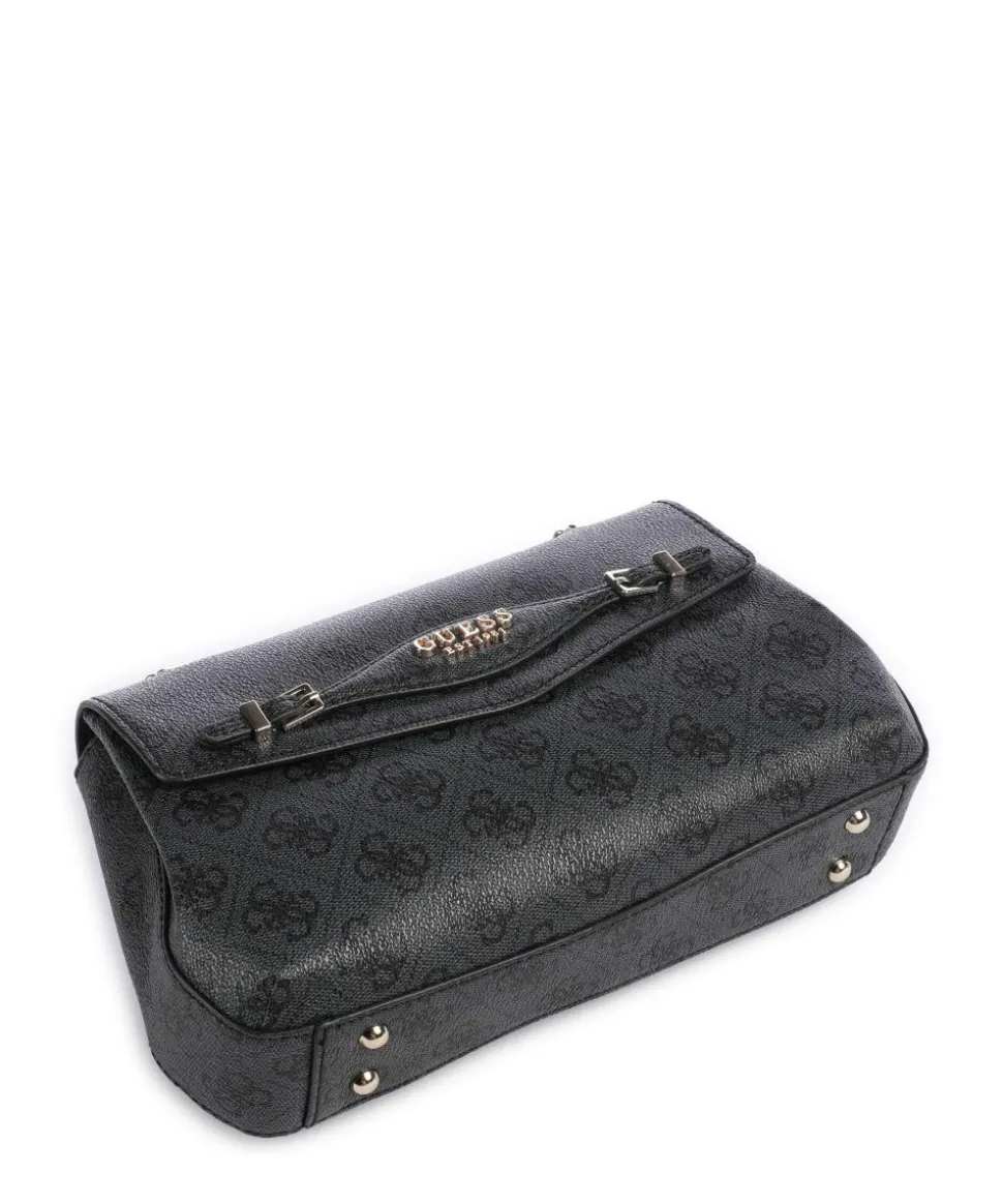 Katya 4G Logo Schultertasche Lederimitat anthrazit