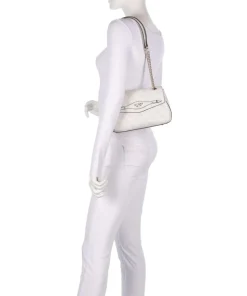 Katya 4G Logo Schultertasche Lederimitat weiß