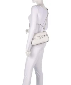 Katya 4G Logo Schultertasche Lederimitat weiß
