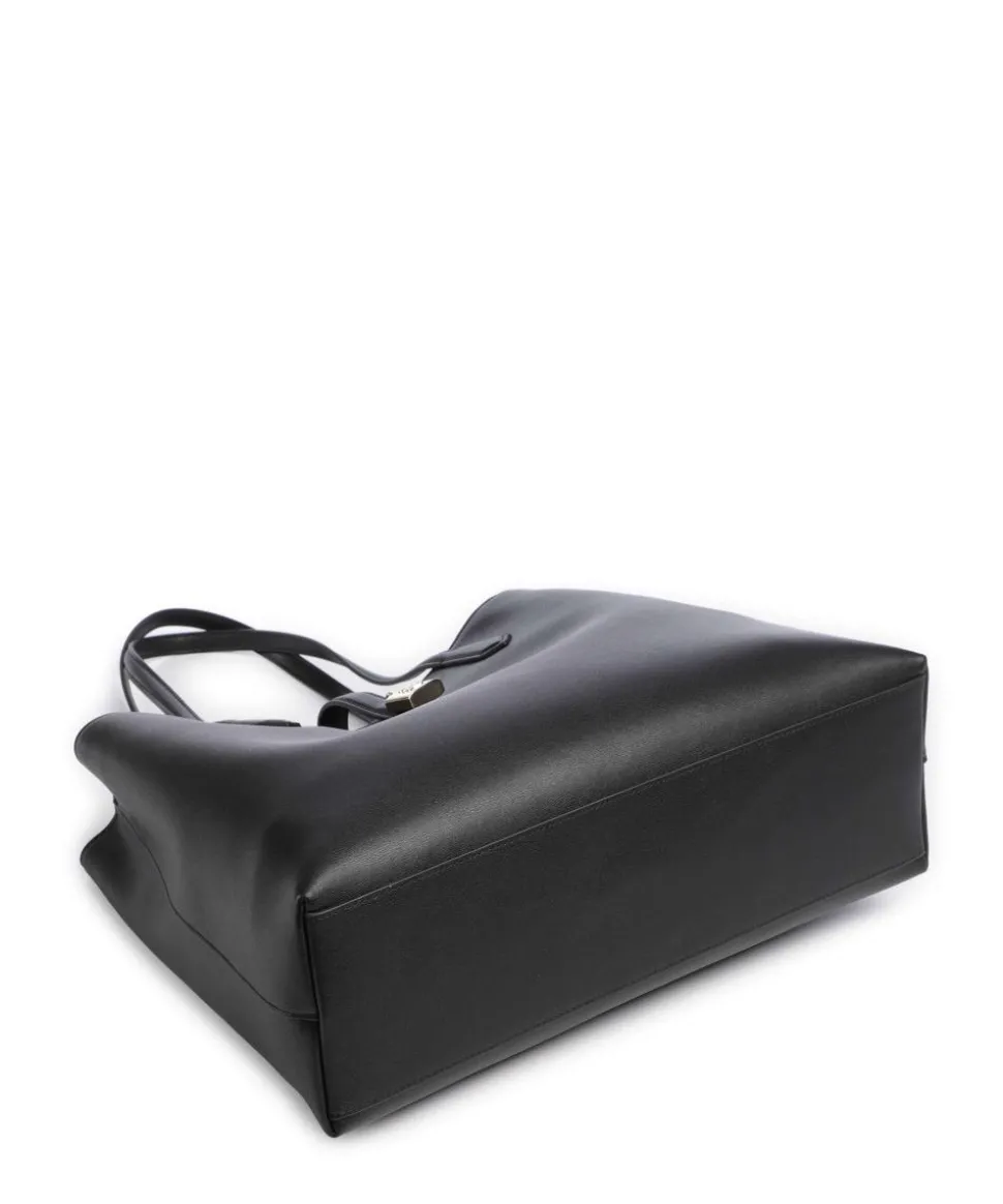 K/Autograph Medium Shopper fein genarbtes Rindsleder schwarz