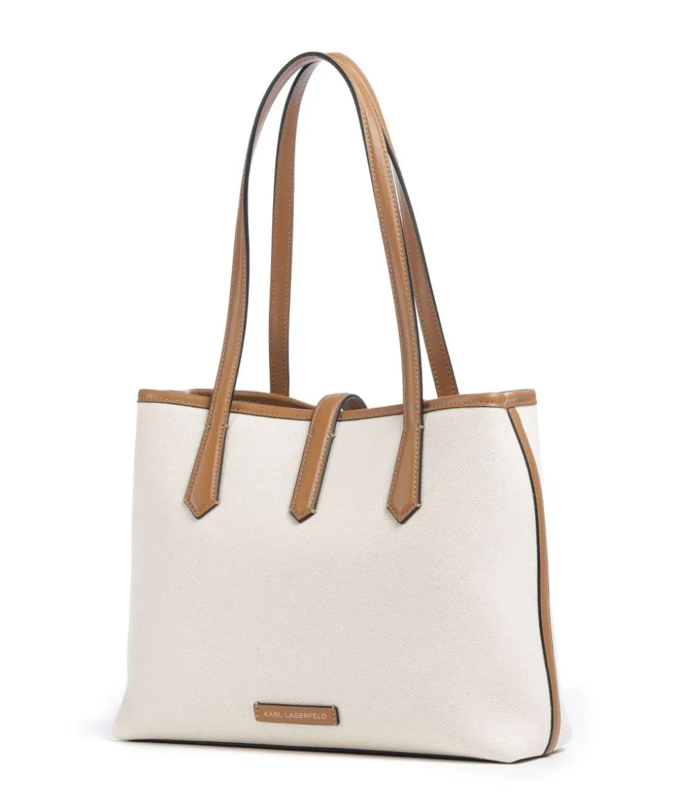 K/Autograph Small Shopper Canvas creme