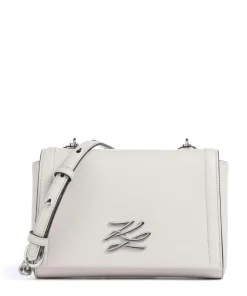 K/Autograph Small Umhängetasche fein genarbtes Rindsleder elfenbein