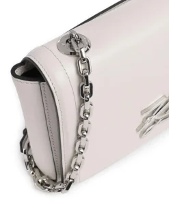 K/Autograph Small Umhängetasche fein genarbtes Rindsleder elfenbein