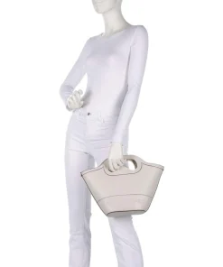 K/Aviator Handtasche Lederimitat elfenbein