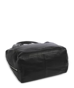 Kayla Archive 3D Leather Shopper genarbtes Leder schwarz