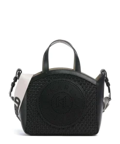 K/Circle Small Handtasche fein genarbtes Rindsleder schwarz