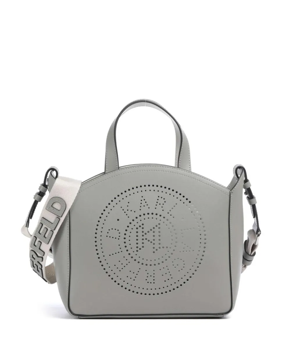 K/Circle Small Handtasche fein genarbtes Rindsleder grau