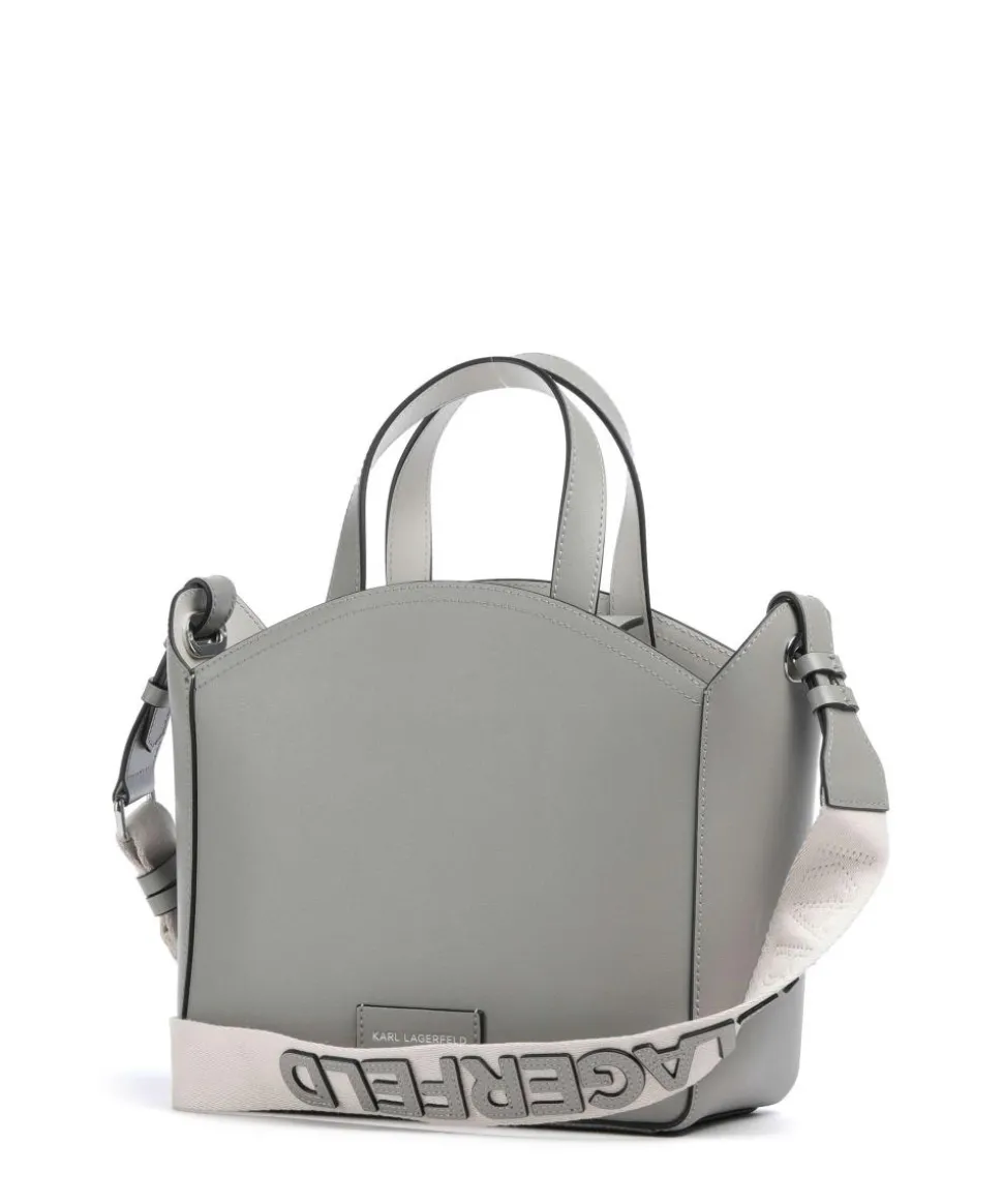 K/Circle Small Handtasche fein genarbtes Rindsleder grau