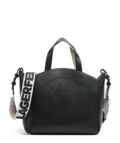 K/Circle Small Handtasche fein genarbtes Rindsleder schwarz