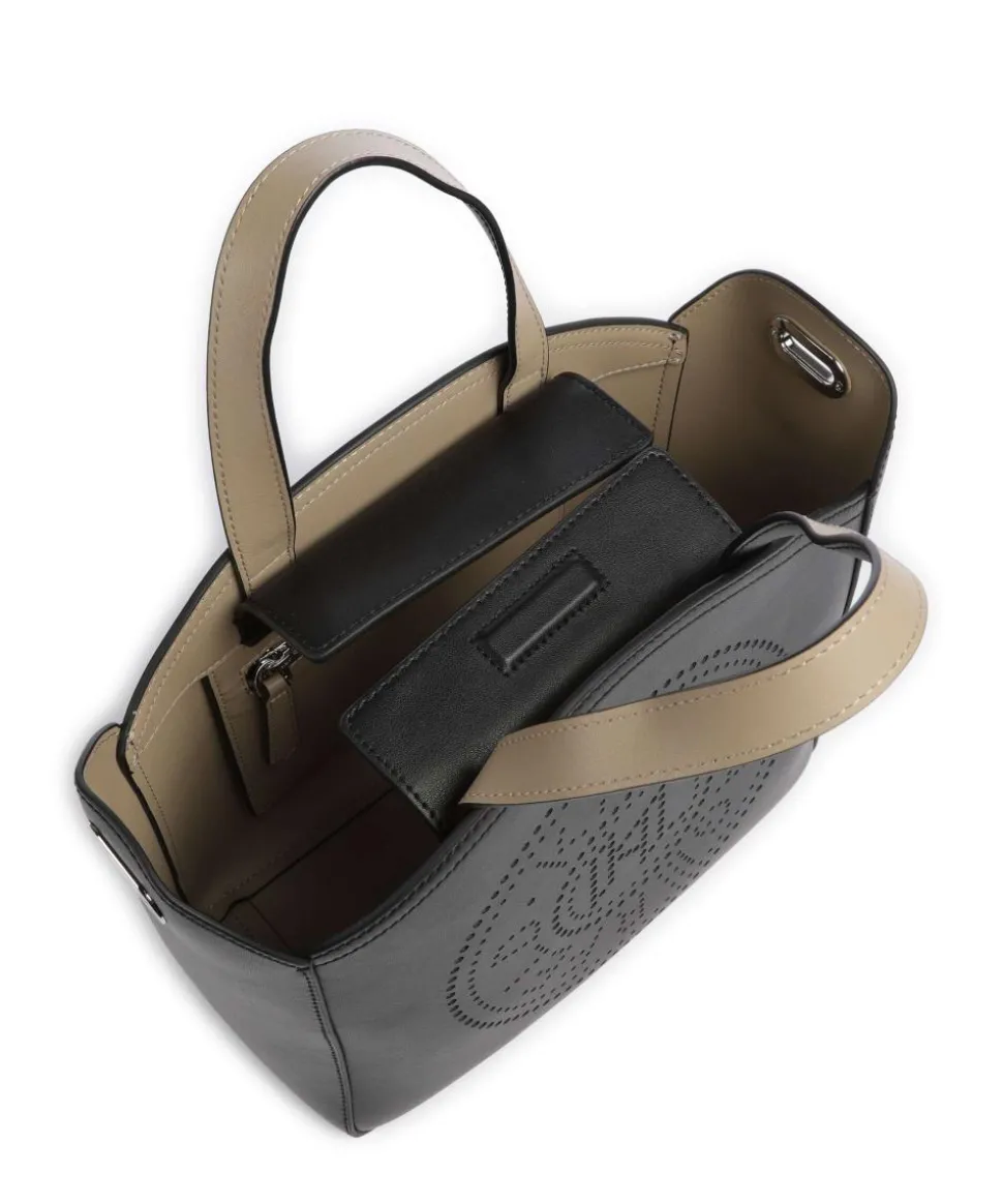 K/Circle Small Handtasche fein genarbtes Rindsleder schwarz