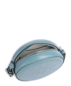 K/Circle Umhängetasche fein genarbtes Rindsleder blaugrau