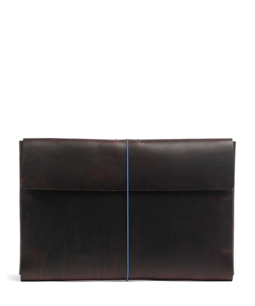 Keeper Laptophülle fein genarbtes Rindsleder dunkelbraun