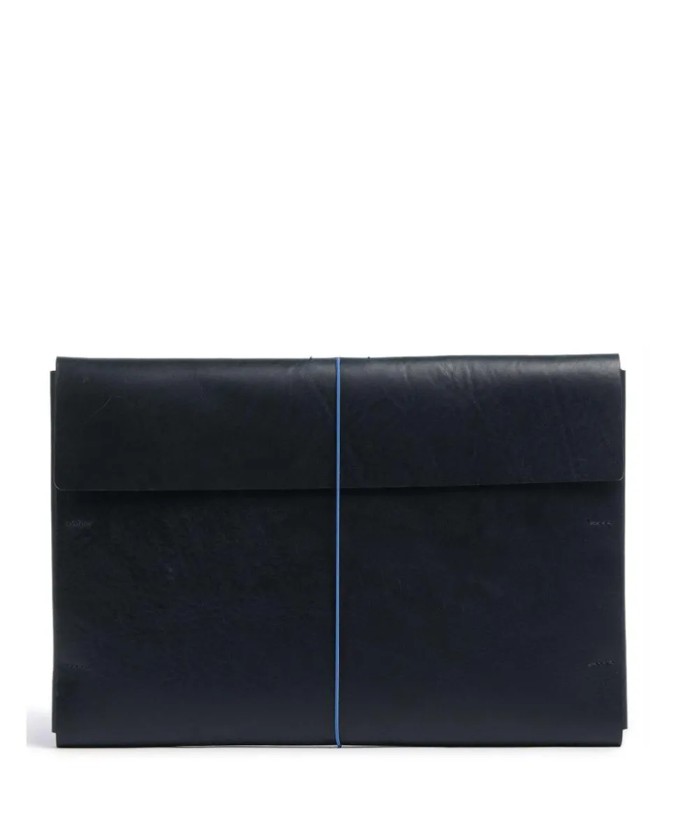 Keeper Laptophülle fein genarbtes Rindsleder dunkelblau