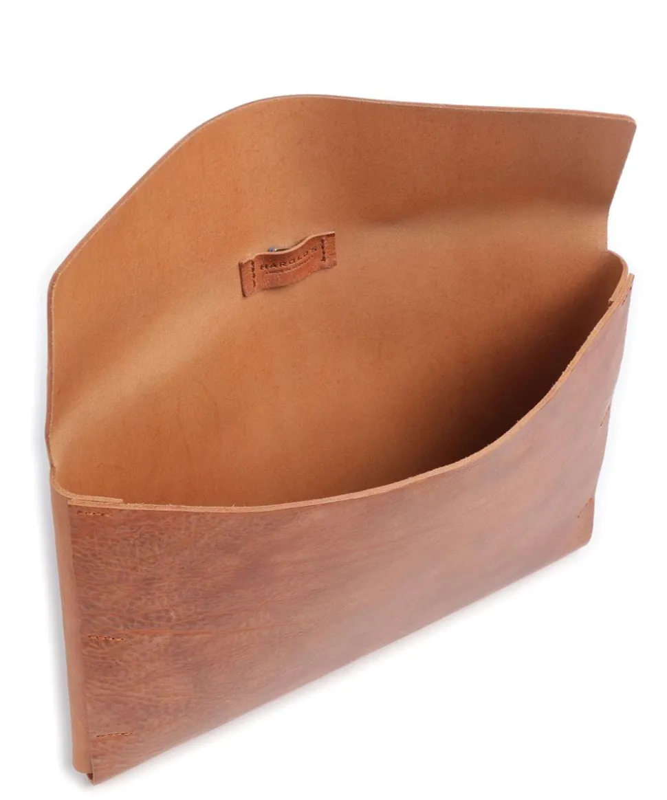 Keeper Laptophülle genarbtes Rindsleder braun