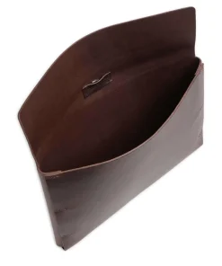 Keeper Laptophülle genarbtes Rindsleder dunkelbraun