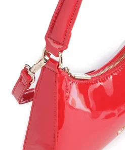 Kelly Schultertasche Lederimitat rot