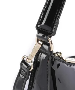 Kelly Schultertasche Lederimitat schwarz