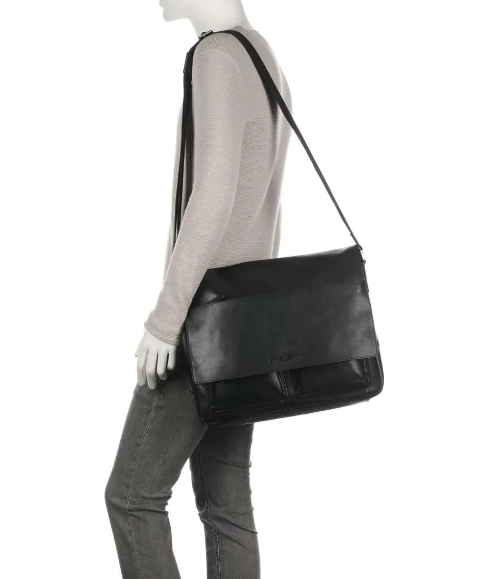 Kenley Jeremy Aktentasche 15″ Büffelleder schwarz