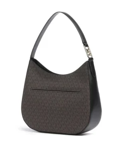 Kensington Beuteltasche Lederimitat braun/schwarz