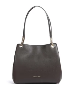 Kensington Large Beuteltasche genarbtes Rindsleder dunkelbraun