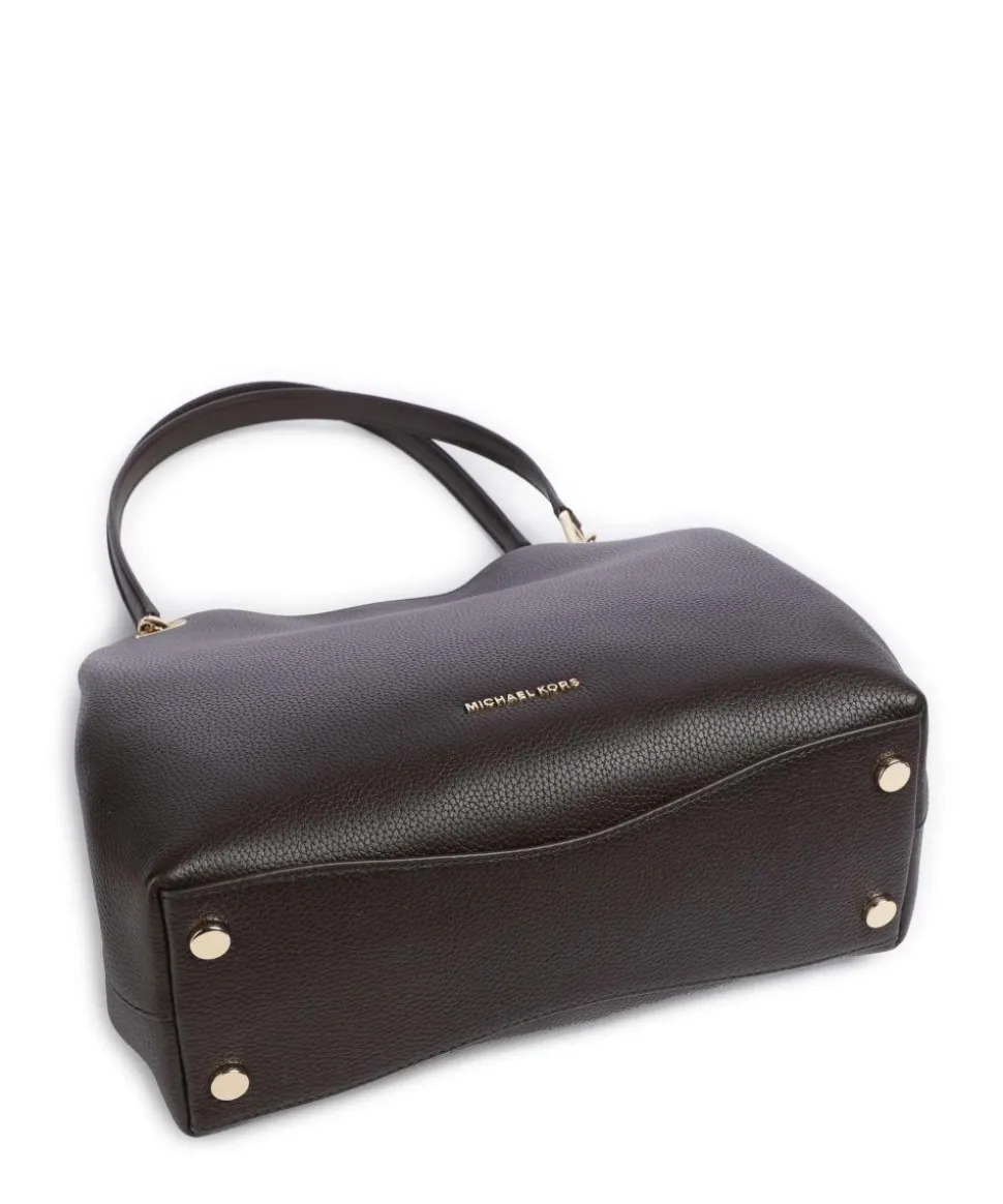 Kensington Large Beuteltasche genarbtes Rindsleder dunkelbraun