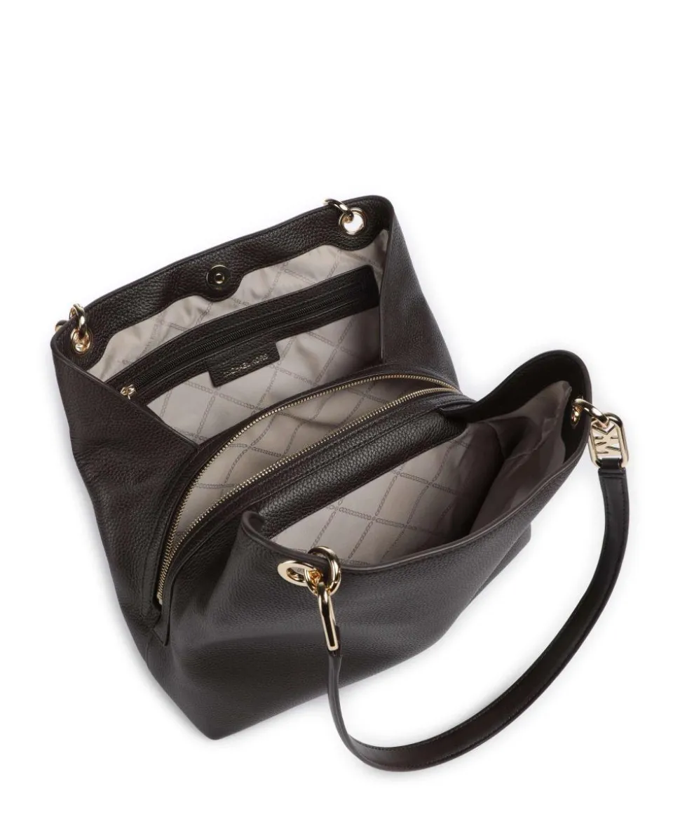 Kensington Large Beuteltasche genarbtes Rindsleder dunkelbraun