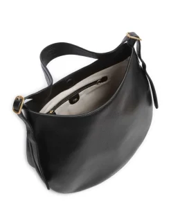 Kensington Place Beuteltasche genarbtes Rindsleder schwarz